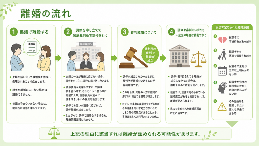 離婚の流れ