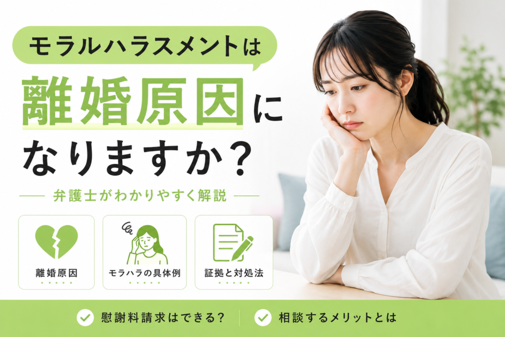 モラルハラスメントは離婚原因になりますか？