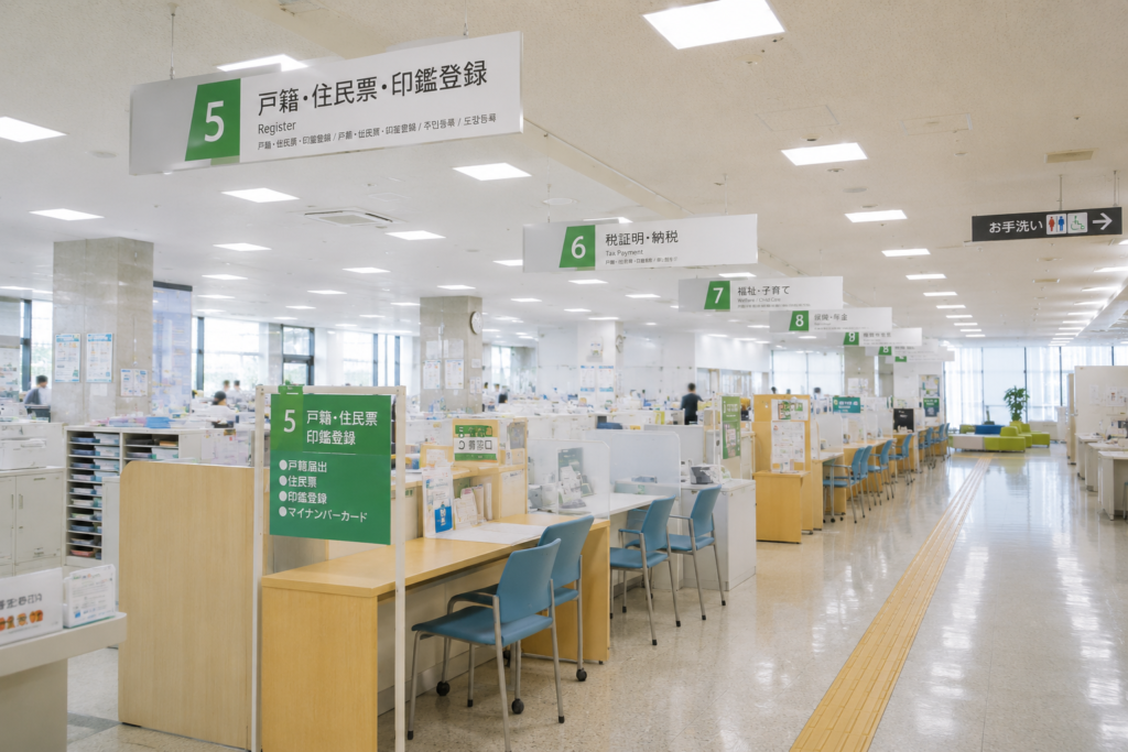 市役所の中のイメージ