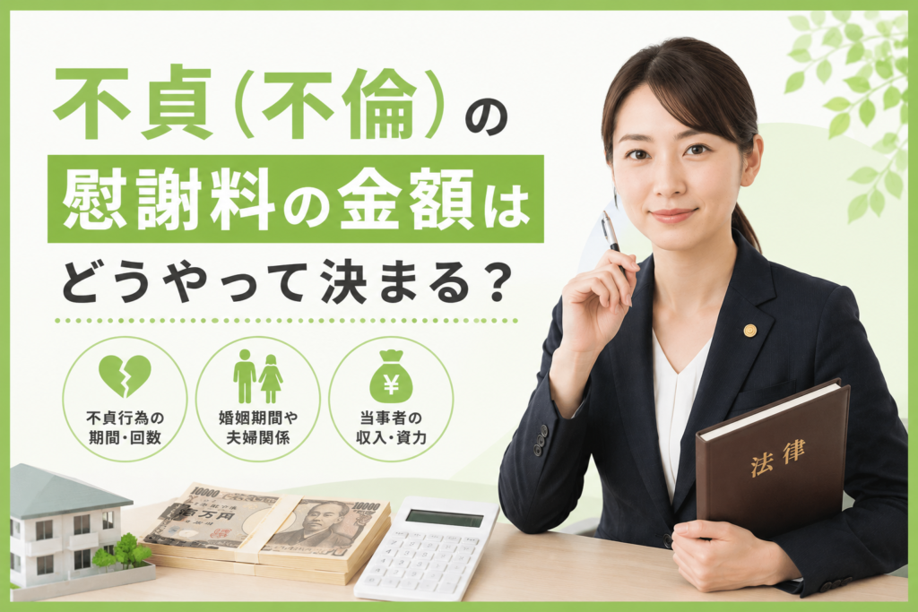 不貞(不倫)の慰謝料の金額はどうやって決まる?