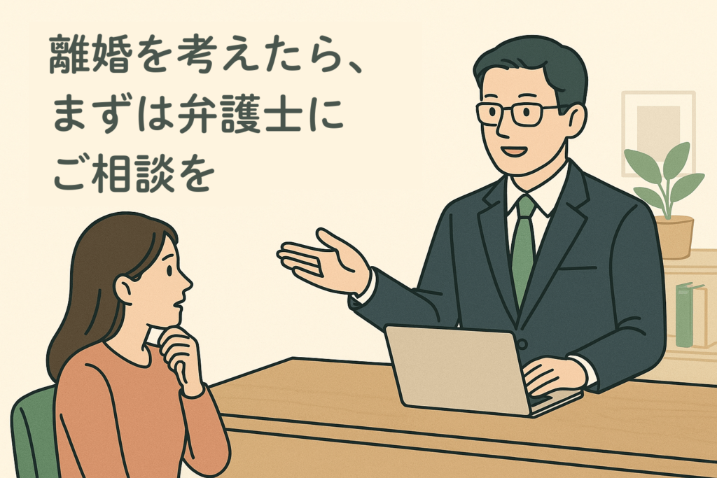 離婚を考えたら、まずは弁護士にご相談を