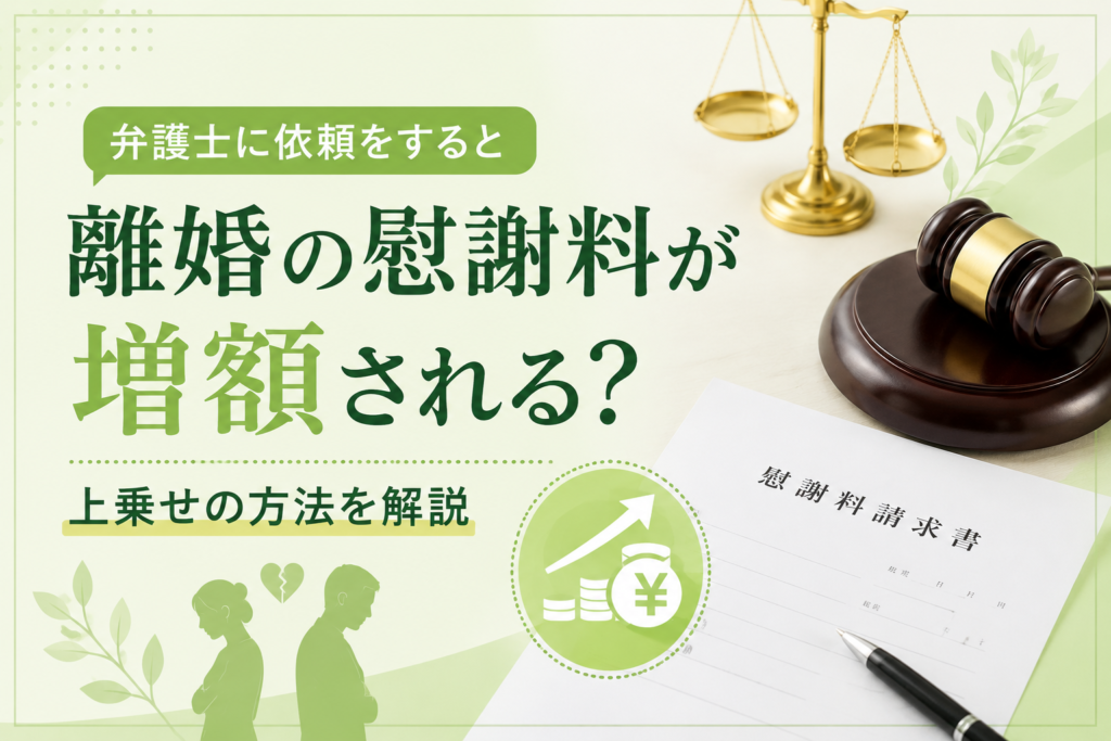 弁護士に依頼をすると離婚の慰謝料が増額される?上乗せの方法を解説